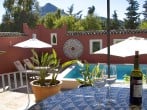 Wine by pool Wine by pool
